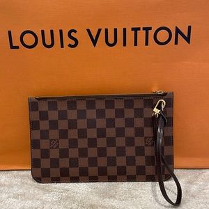 Louis Vuitton Red Damier Zipper Pouch